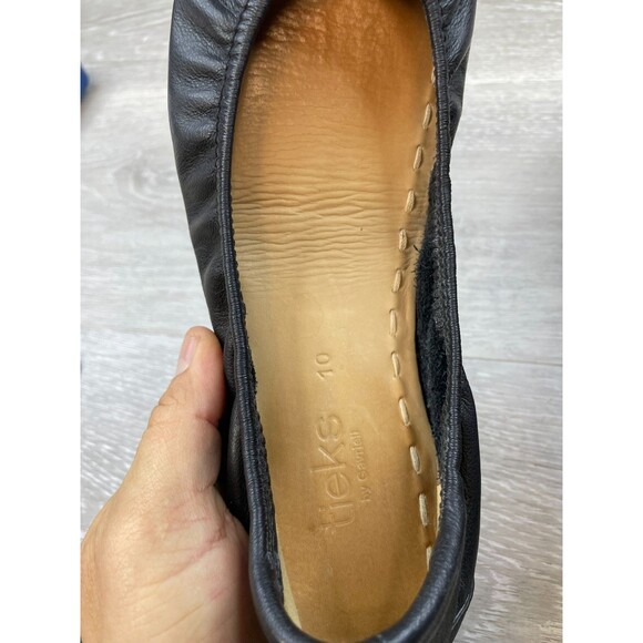 Tieks By Gavieli Women's 10 Black Ballet Leather Flat Comfort Slip-On Dancing - Picture 7 of 11